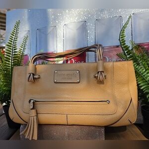 kate spade New York Tan Leather Shoulder Bag